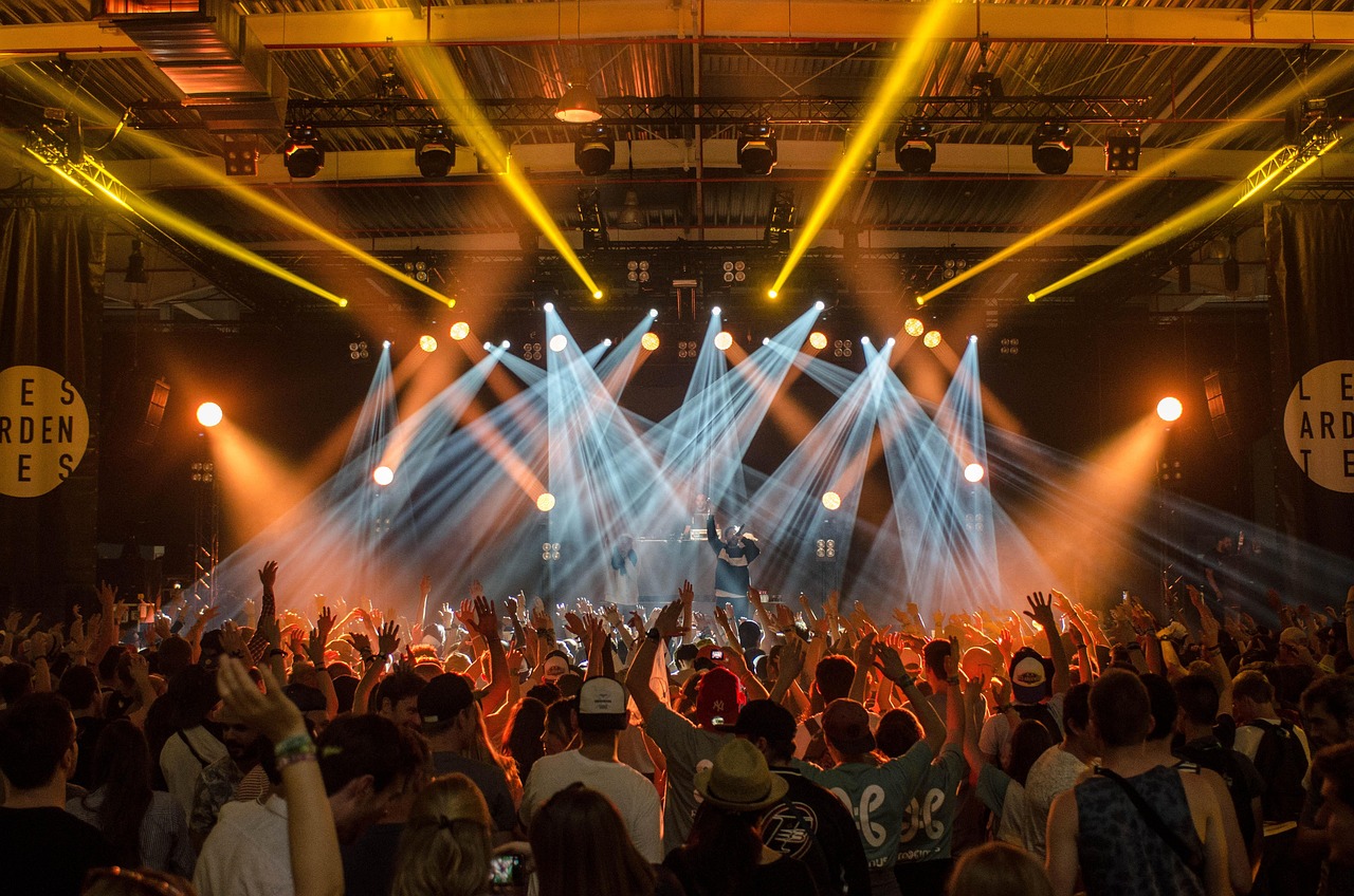 Concert and music event promotional poster