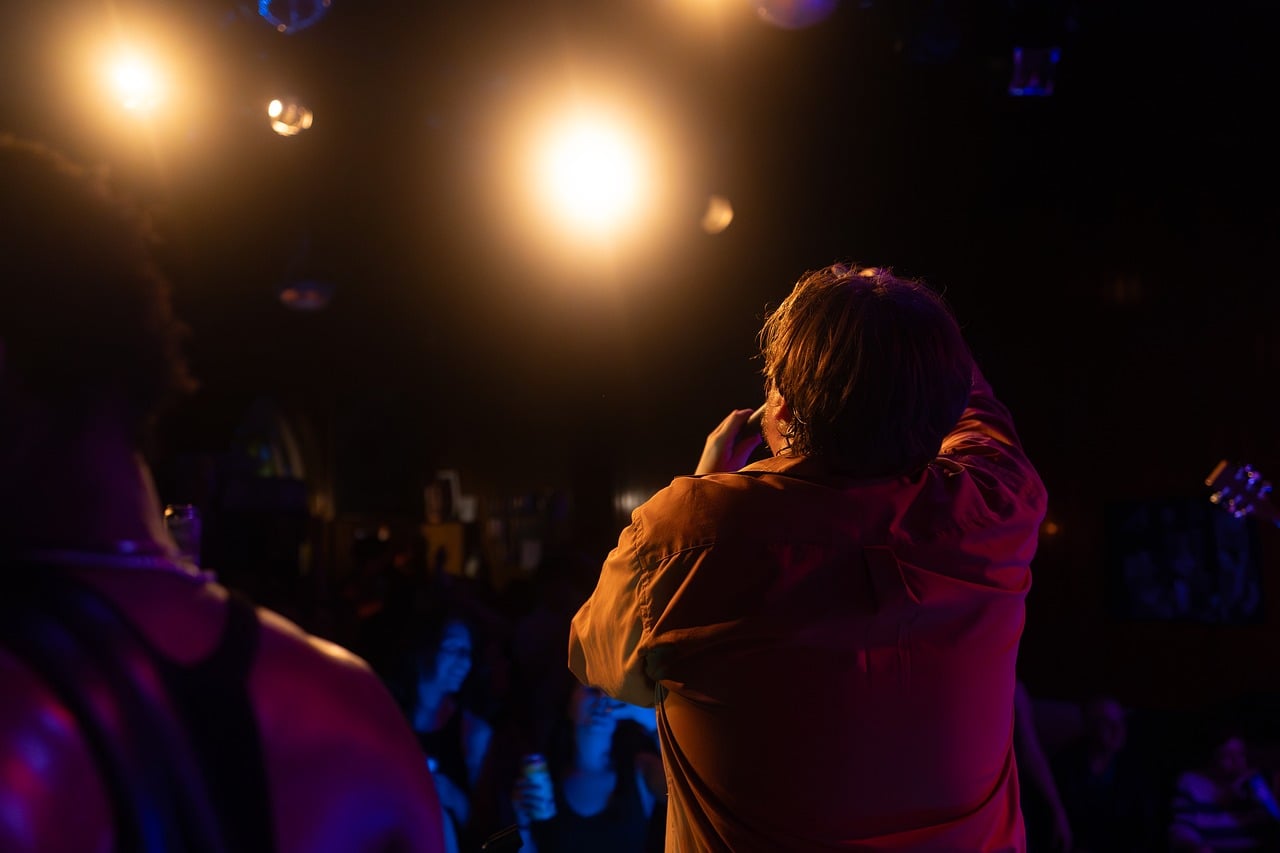 Music artist performing live on stage
